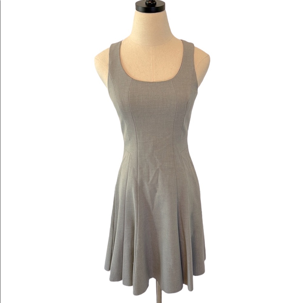H&M Grey Fit and Flare Dress